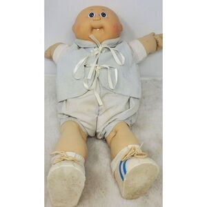 1978 1982 Cabbage Patch Bald Blue Eye Boy Xavier Robert's‎ Signed Outfit Diaper